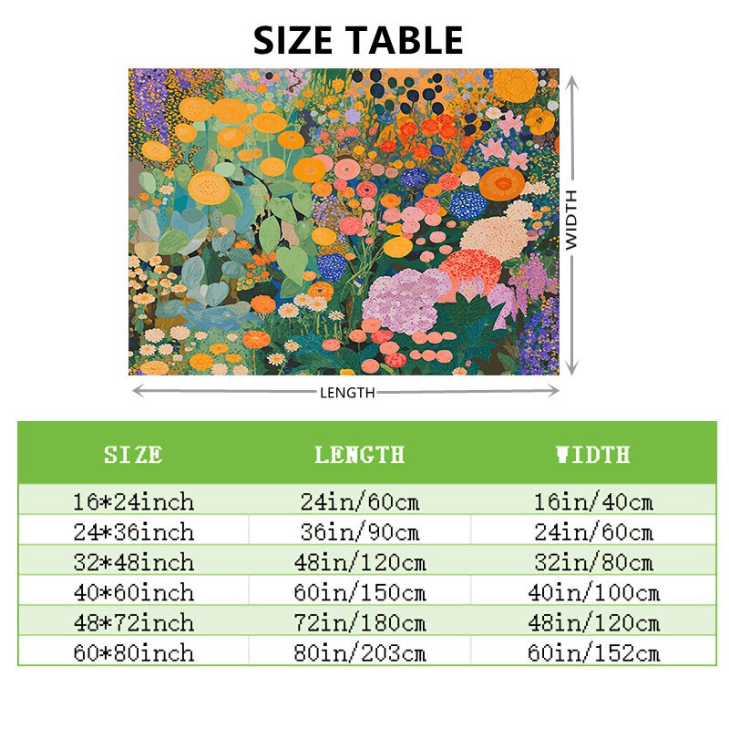 Horizontaal bloementapijt voor - Wall Scroll Tapestry recensie en prijs