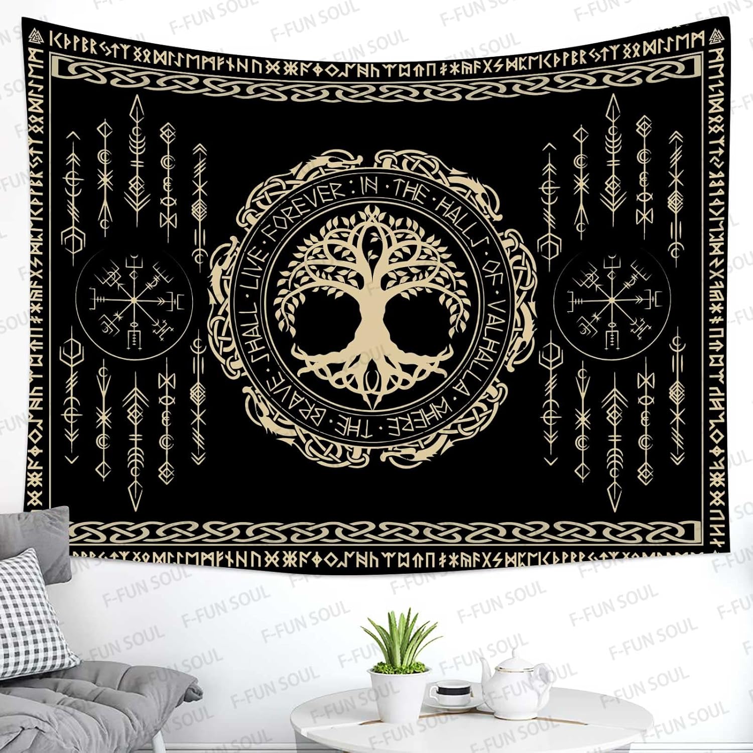 Noorse mythologie wandtapijt I - Wall Scroll Tapestry recensie en prijs