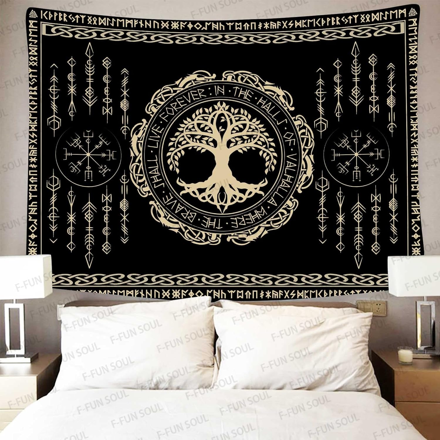 Noorse mythologie wandtapijt I - Wall Scroll Tapestry recensie en prijs