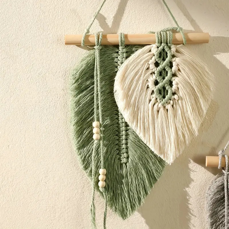 Handgemaakte macrame blad muur - Wall Scroll Tapestry recensie en prijs