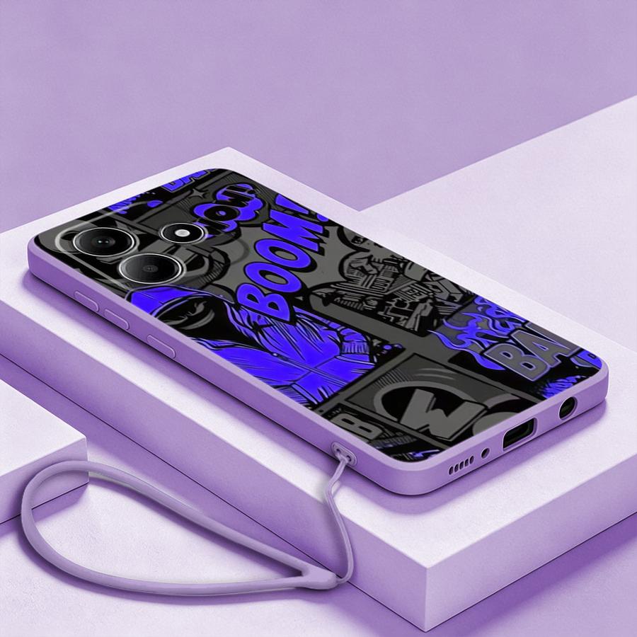Graffiti Blauwe Comic Print Te - Lanyard Anime Logo recensie en prijs