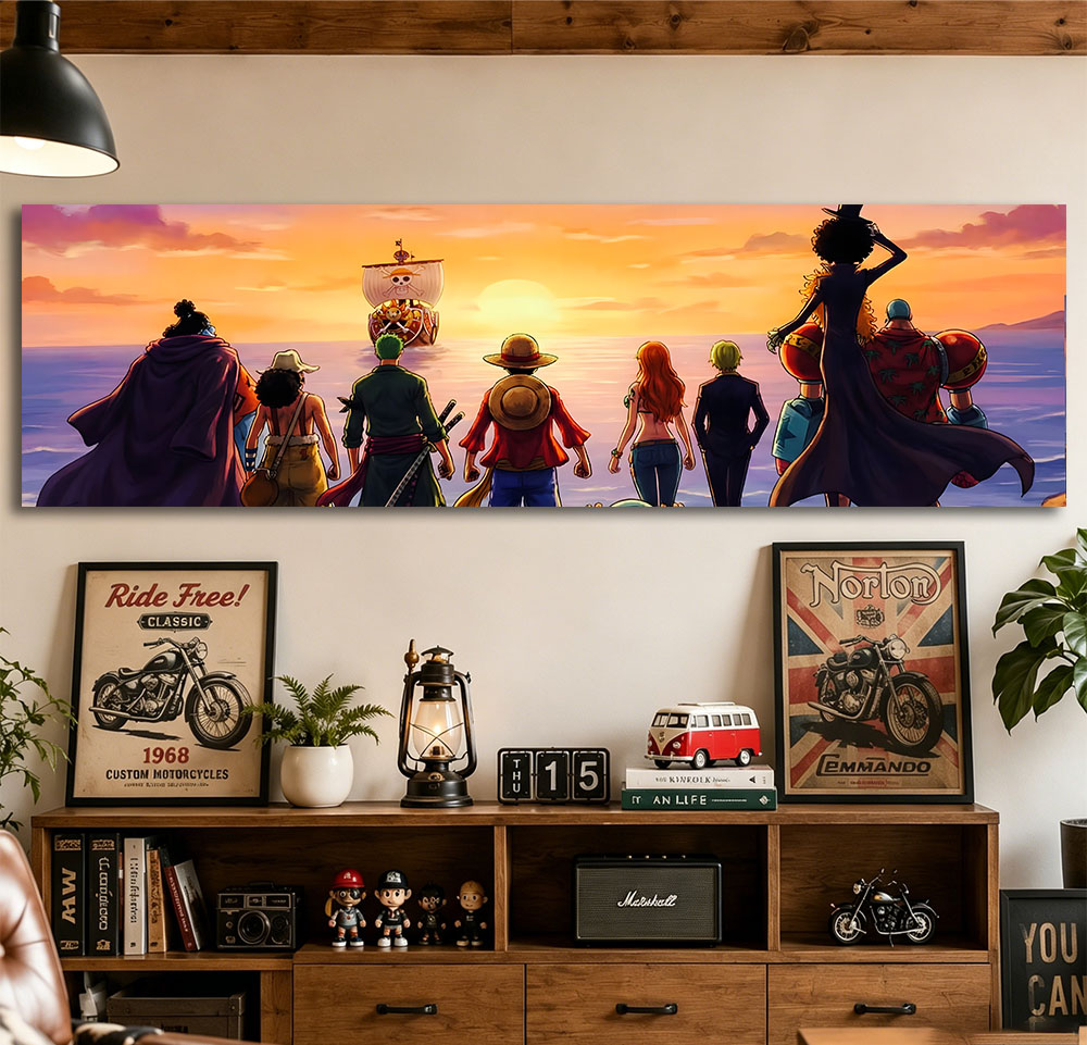 One Piece Straw Hat Crew Q Wan - Wall Scroll Tapestry recensie en prijs