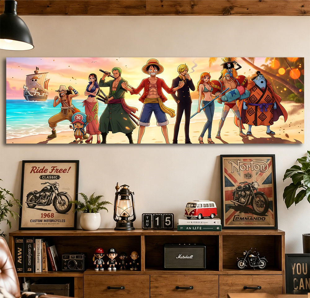 One Piece Straw Hat Crew Q Wan - Wall Scroll Tapestry recensie en prijs