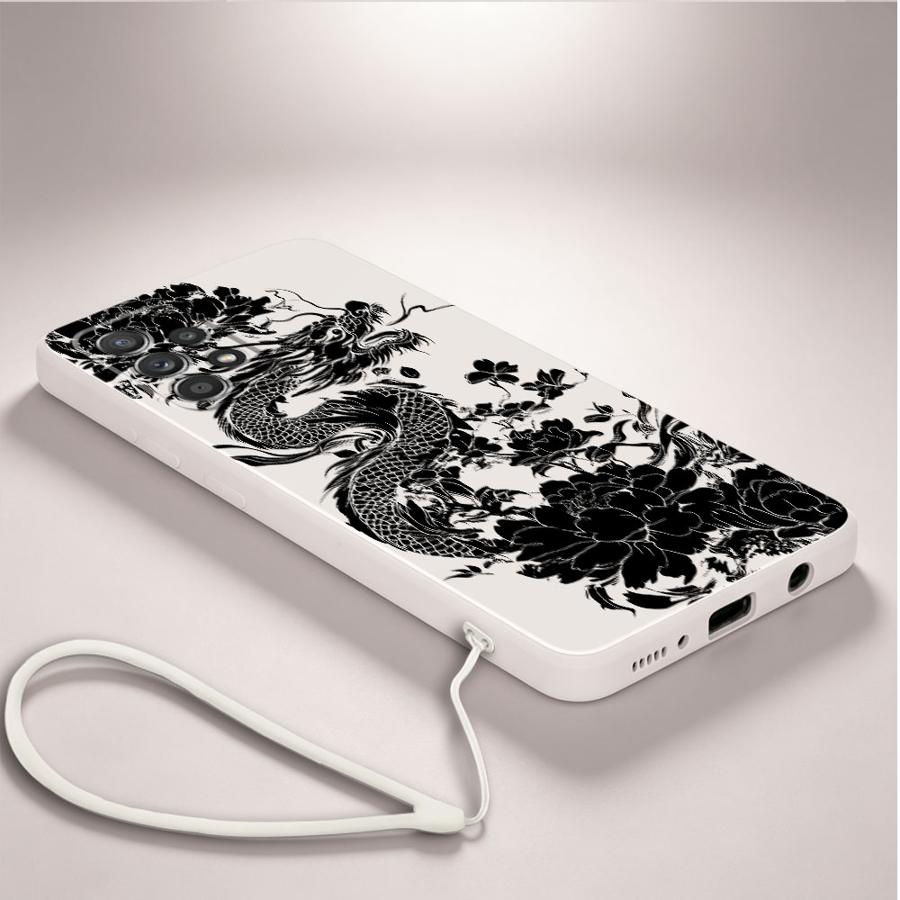 Dragon Peony Ink Telefoonhoesj - Lanyard Anime Logo recensie en prijs
